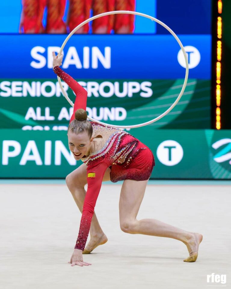 Sueca dona el seu suport a la gimnasta Patricia Pérez abans de partir als Jocs Olímpics de París