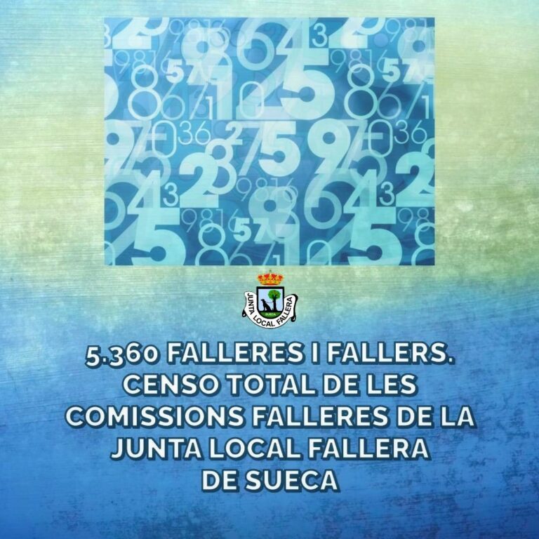 El cens faller de Sueca no para de créixer i ocupa ja el 19% del municipi
